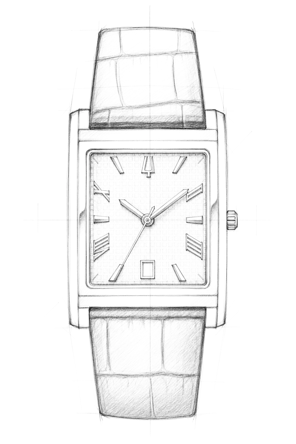 Watch technical diagram