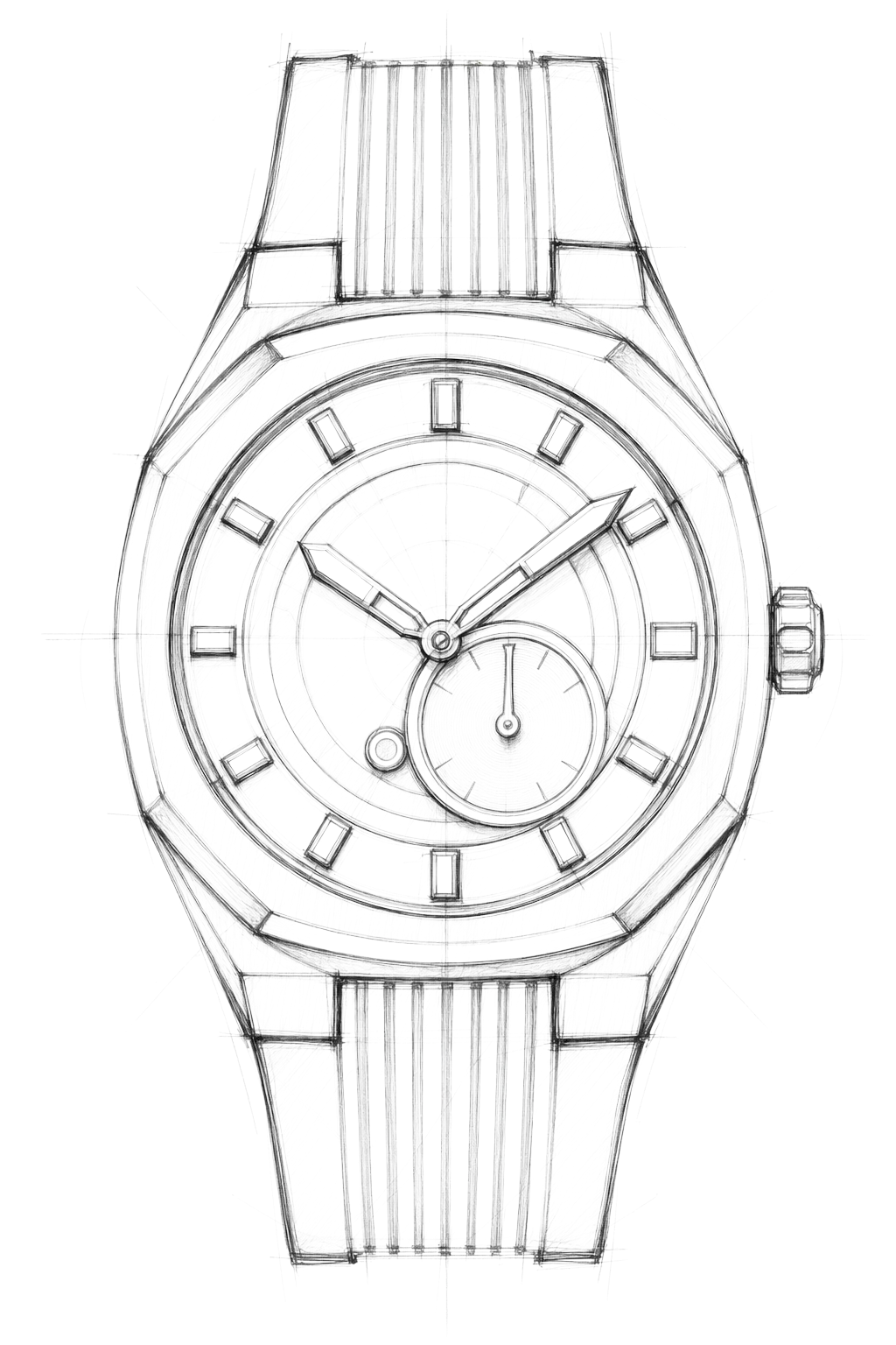 Watch technical diagram