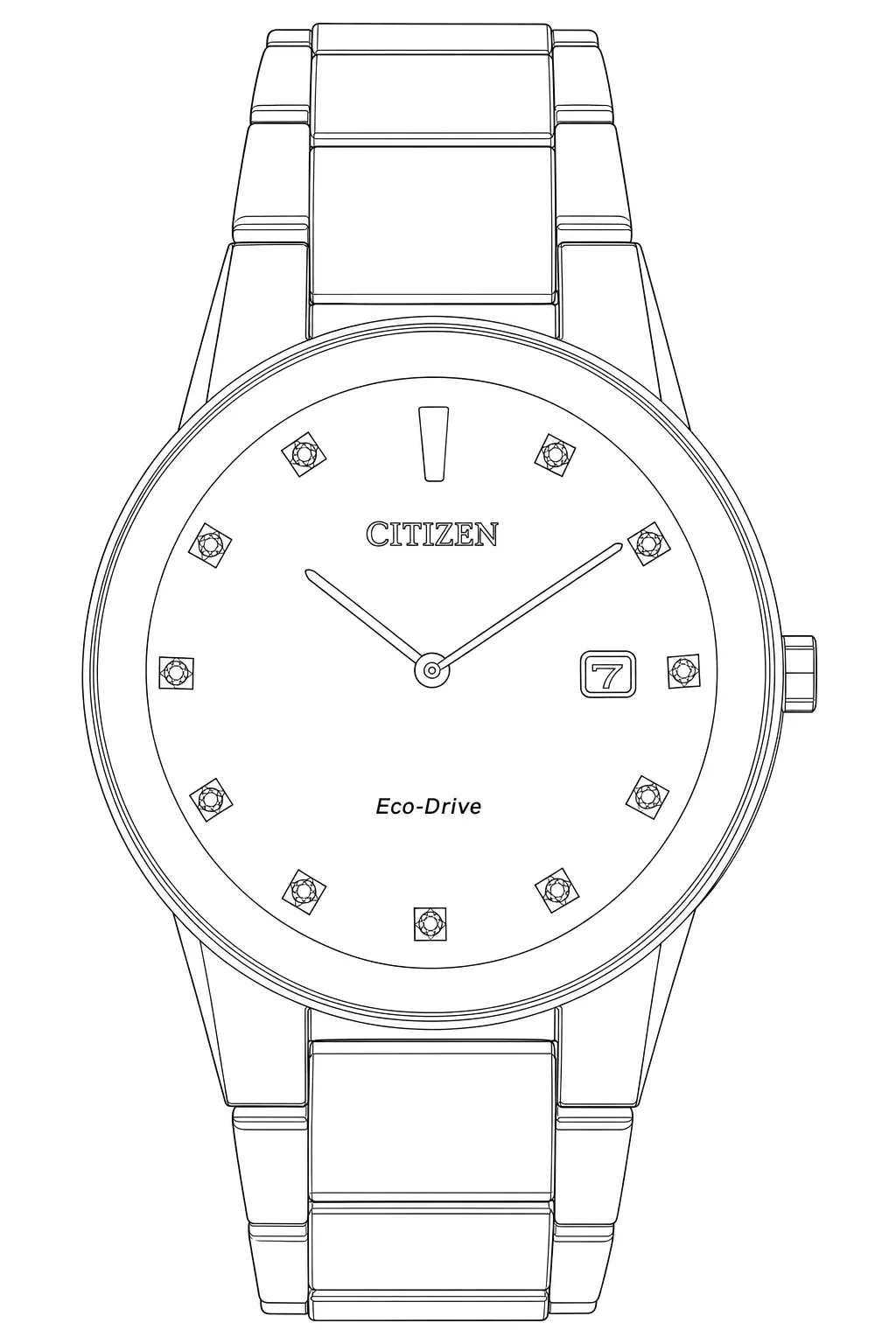 Watch technical diagram