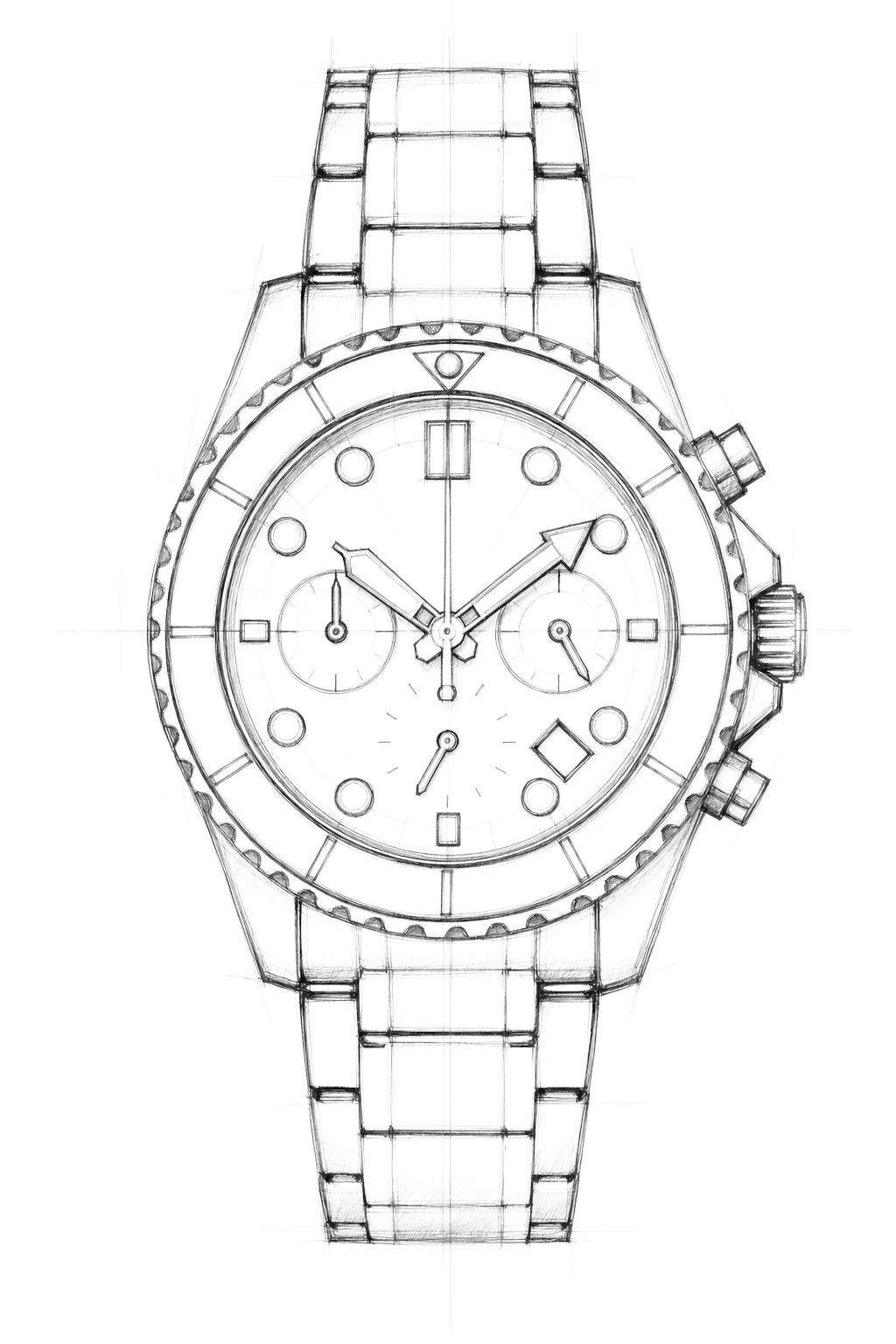 Watch technical diagram