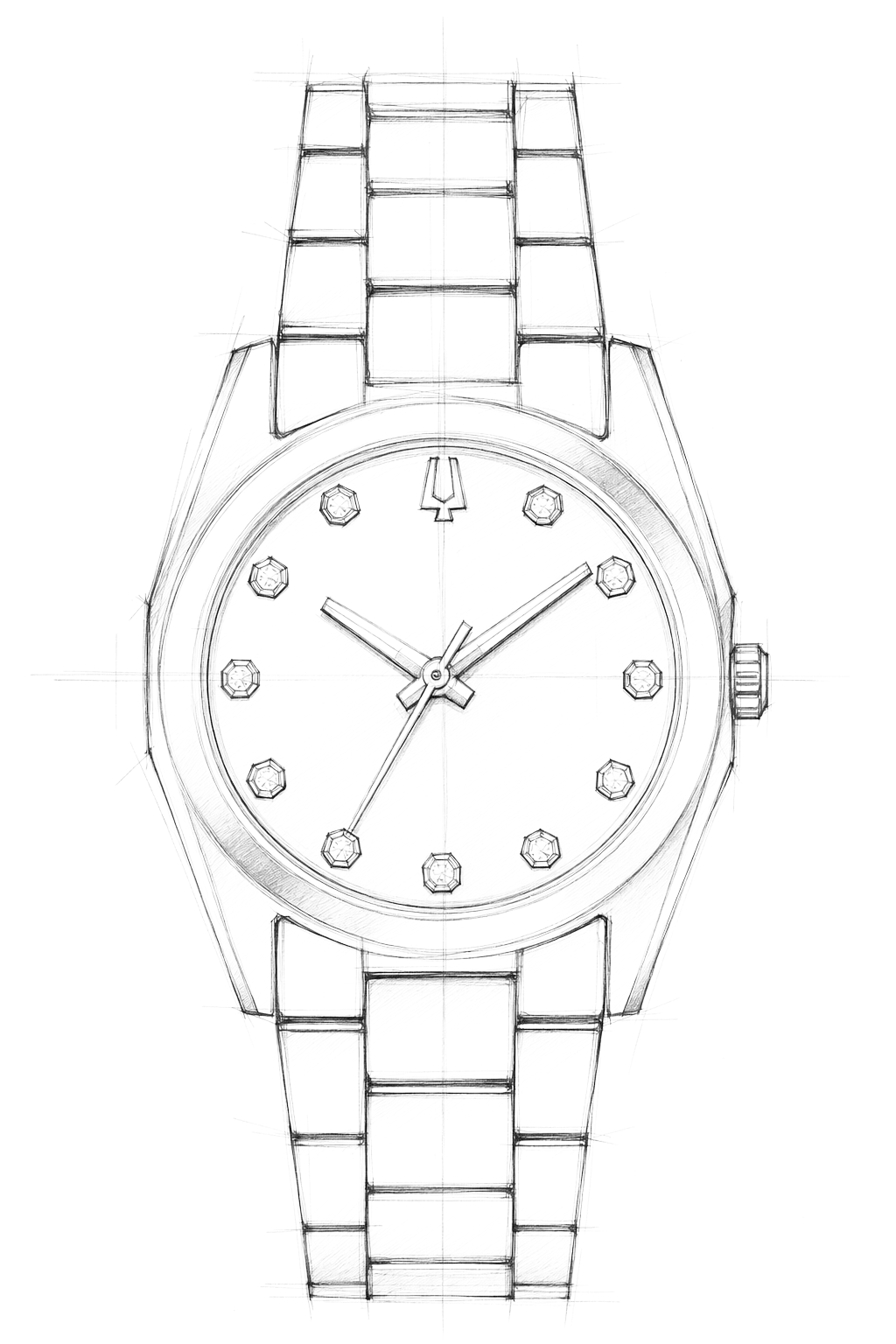 Watch technical diagram
