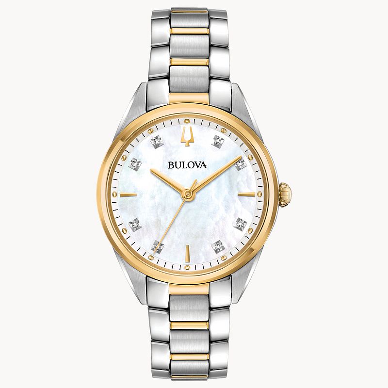 Bulova diamond dial ladies watch best sale