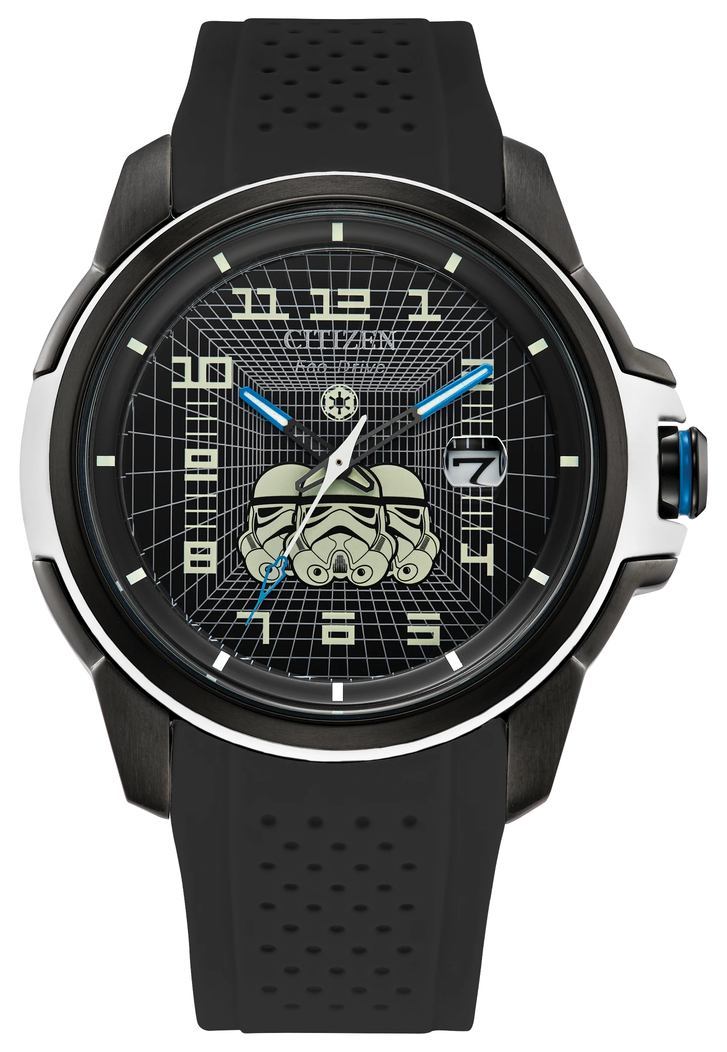 au maison Imperial Stormtrooper Black Dial Polyurethane Strap AW1659-00W