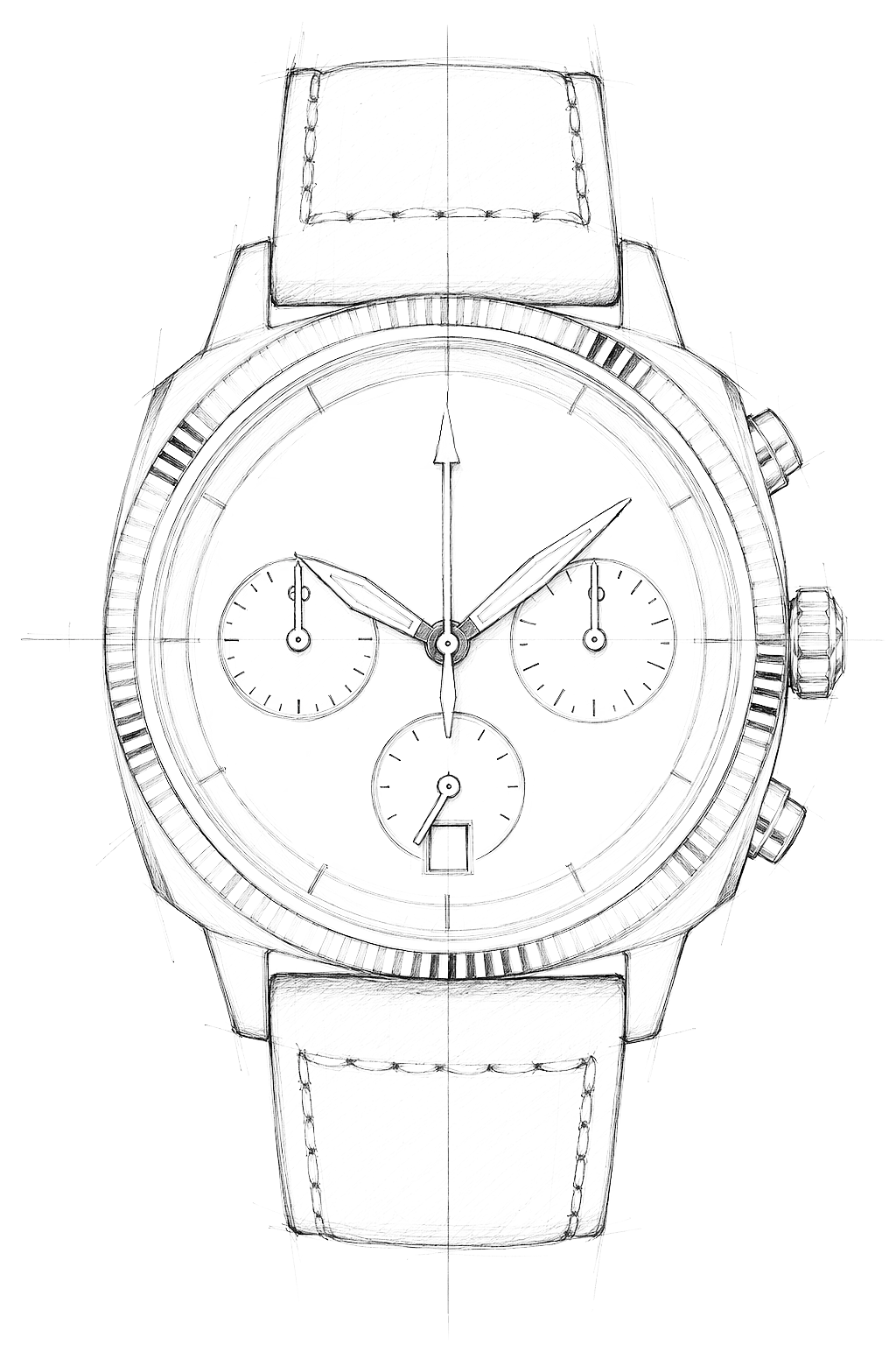 Watch technical diagram