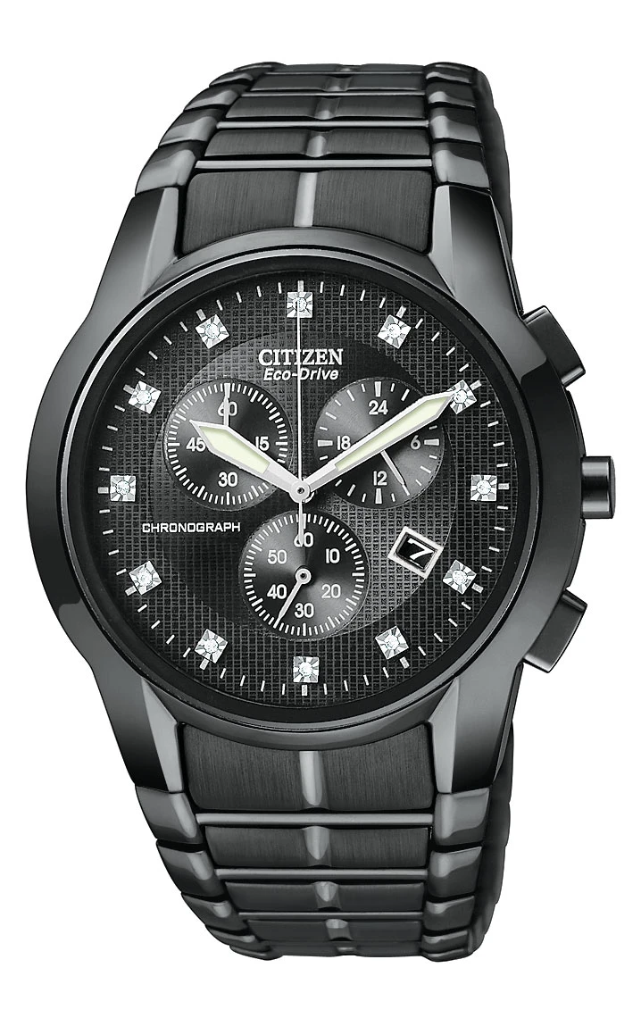 Paradigm Black Dial Stainless Steel Bracelet AT2055-52G | CITIZEN