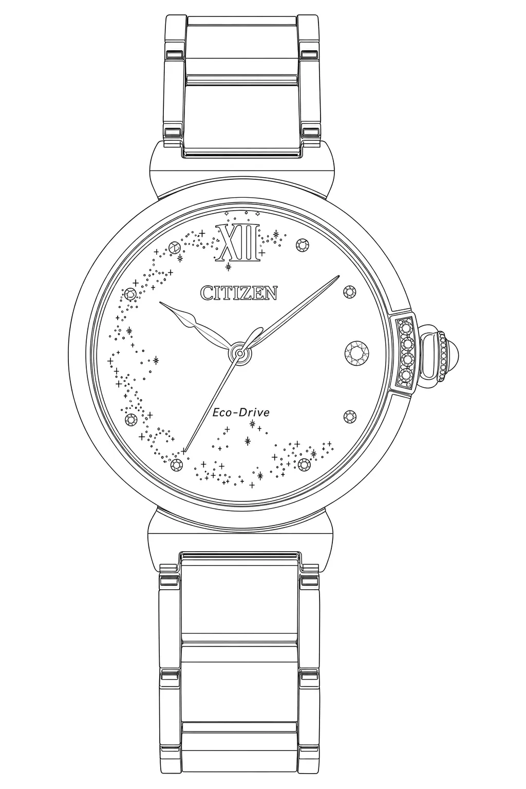 Watch technical diagram