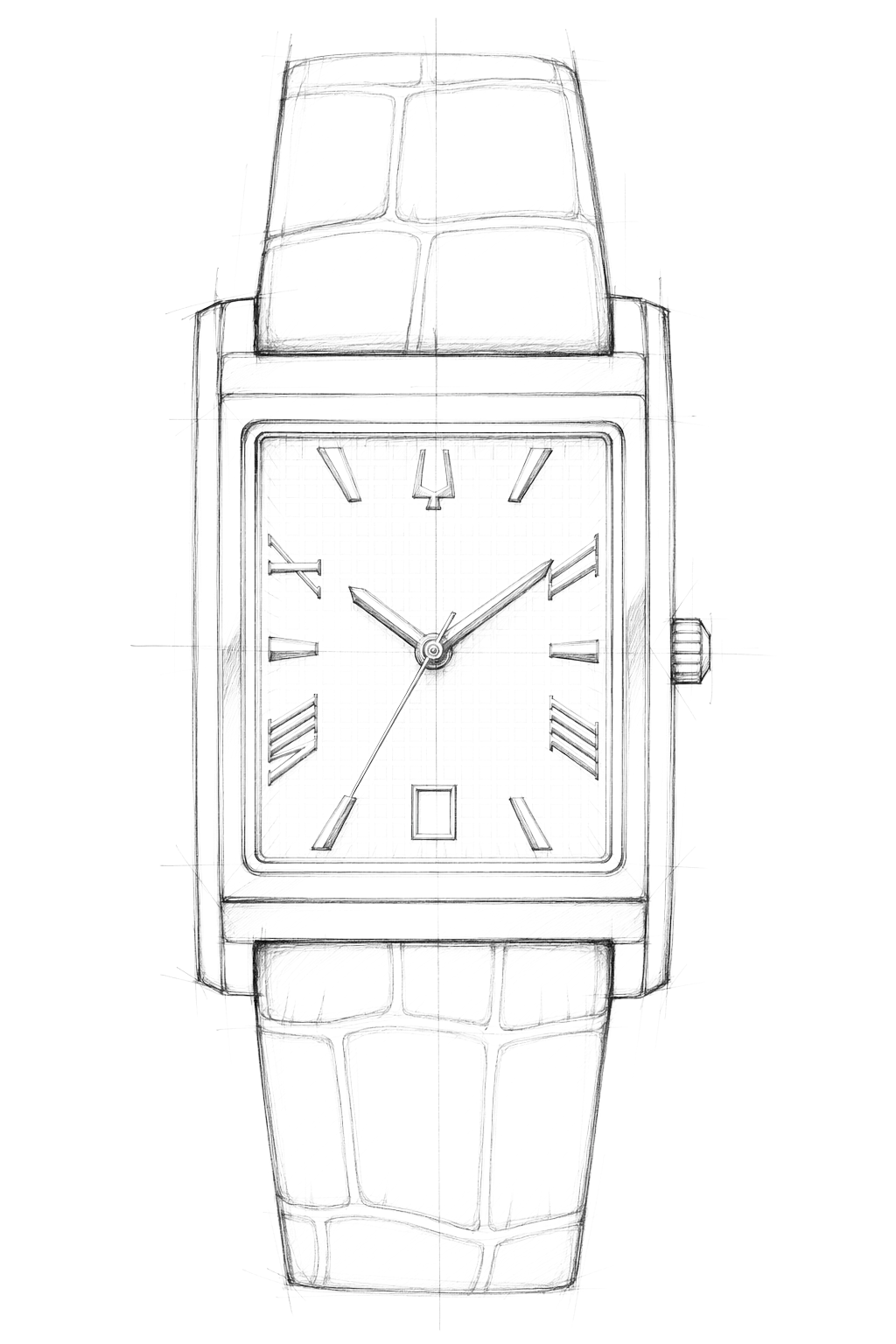 Watch technical diagram