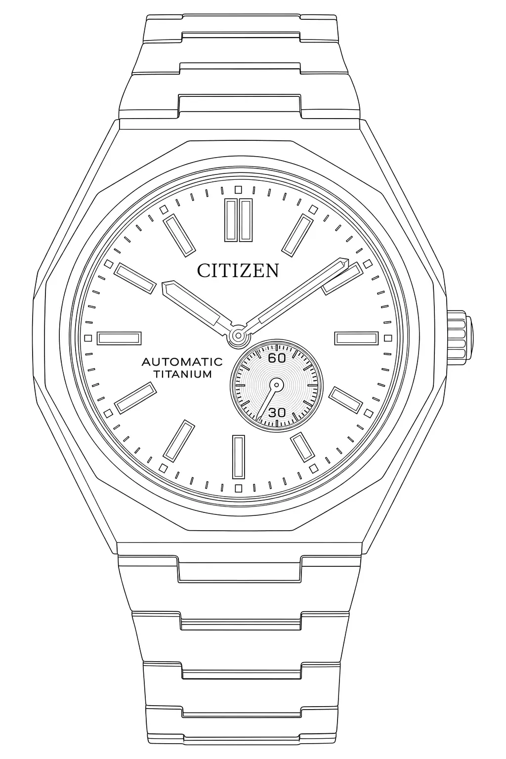 Watch technical diagram