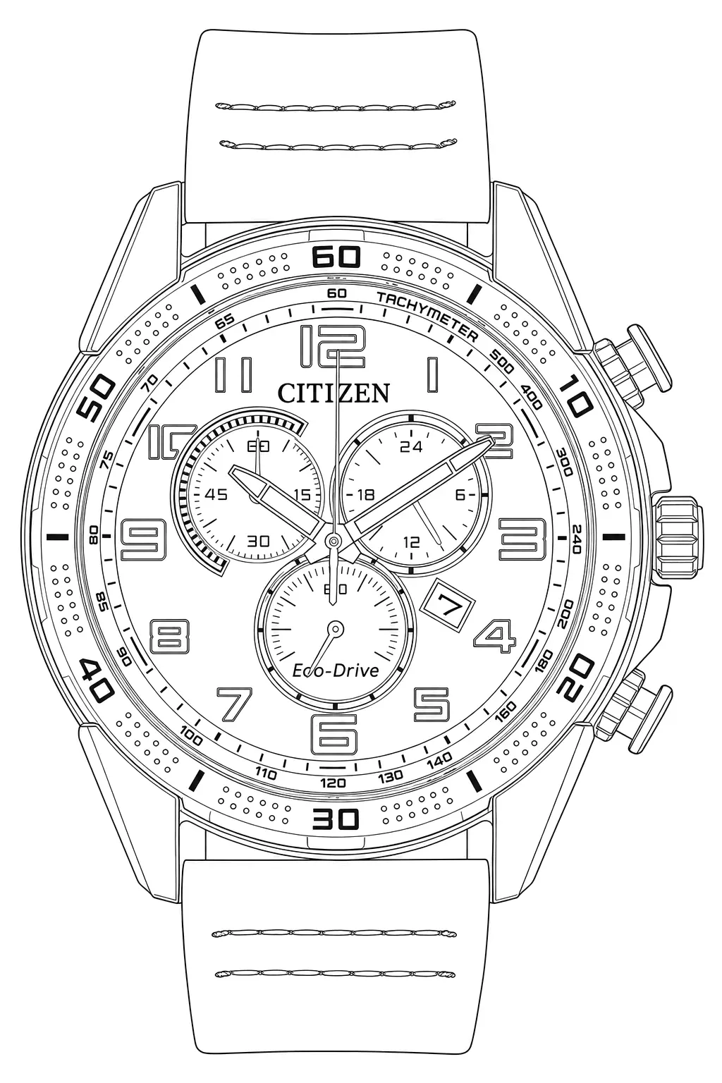 Watch technical diagram