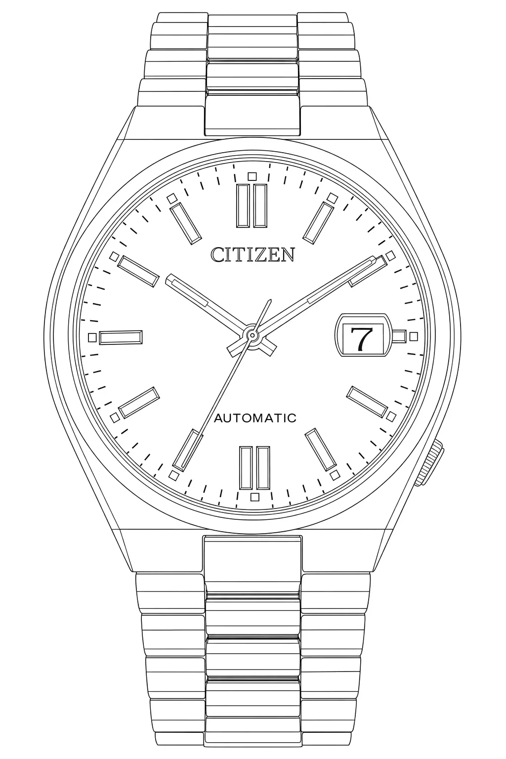 Watch technical diagram