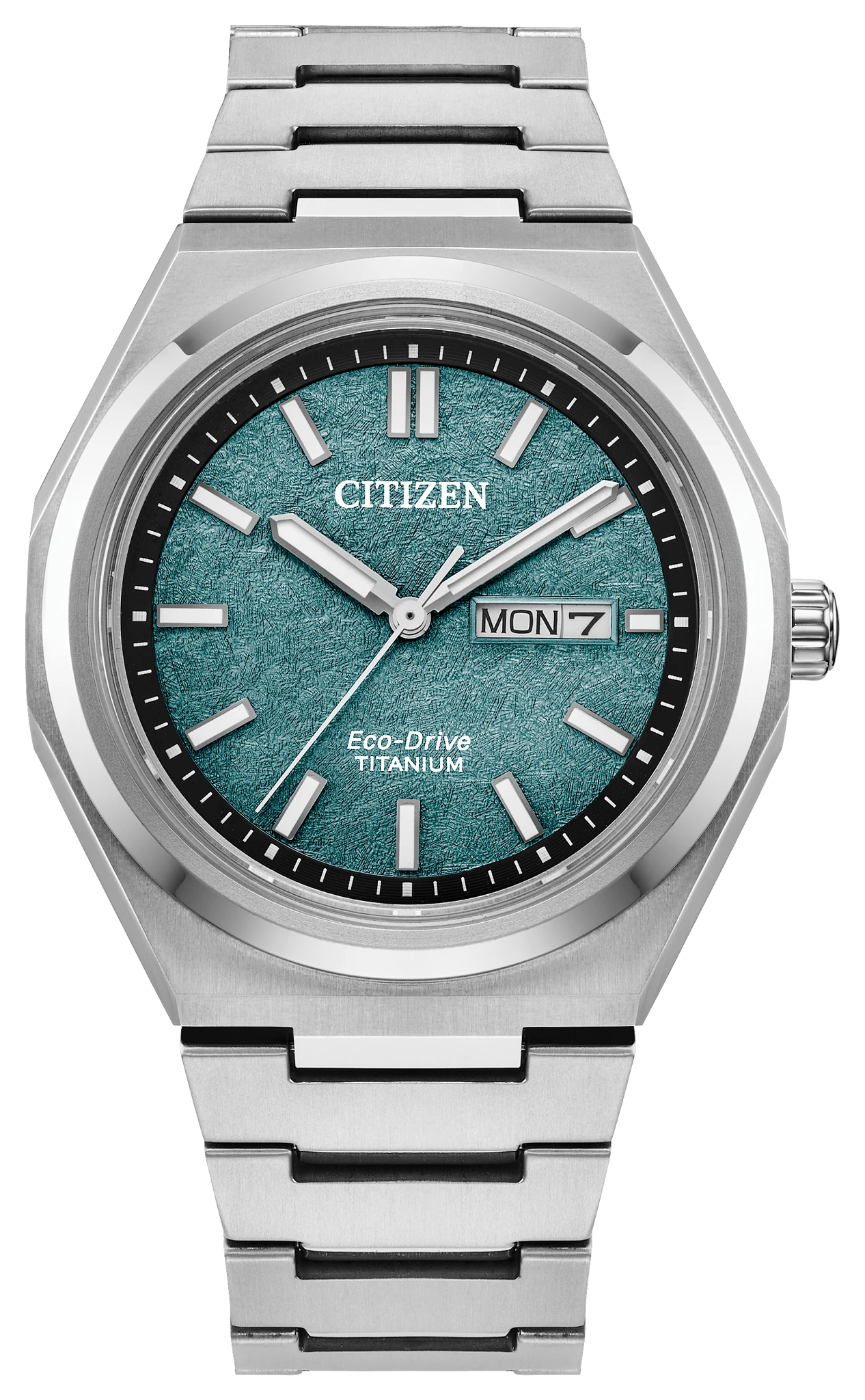 au maison Zenshin Three-hand Green Dial Super Titanium Bracelet AW0130-85X