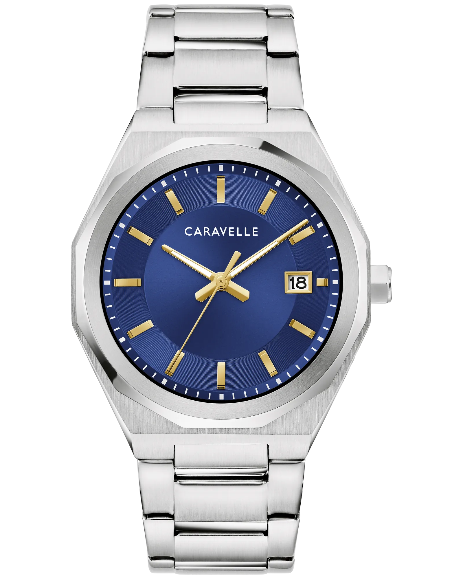 Bulova Blue Dial Stainless Steel Bracelet Classic 43B181 — Blue