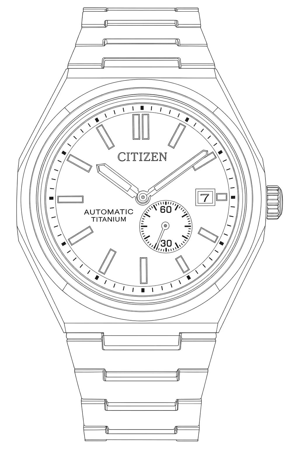 Watch technical diagram