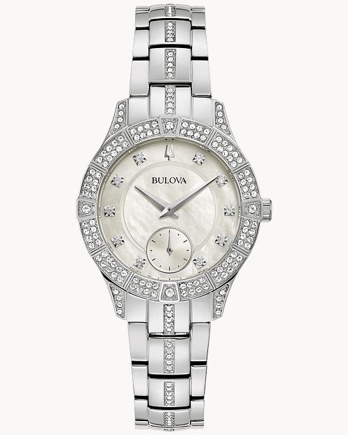 White Dial Stainless Steel Bracelet Phantom 96L291 Bulova