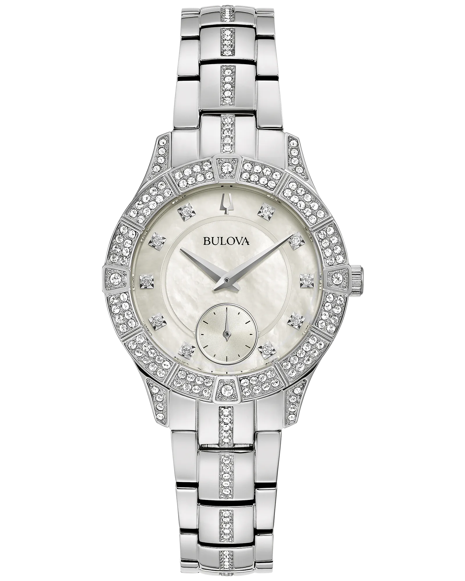 Bulova White Dial Stainless Steel Bracelet Phantom 96L291 — White