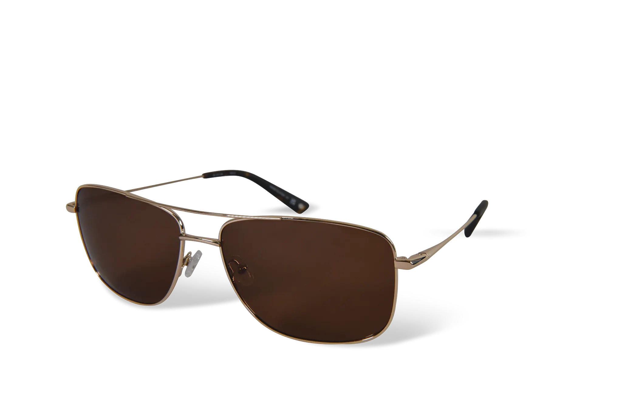 Gold-Tone Navigator Sunglasses