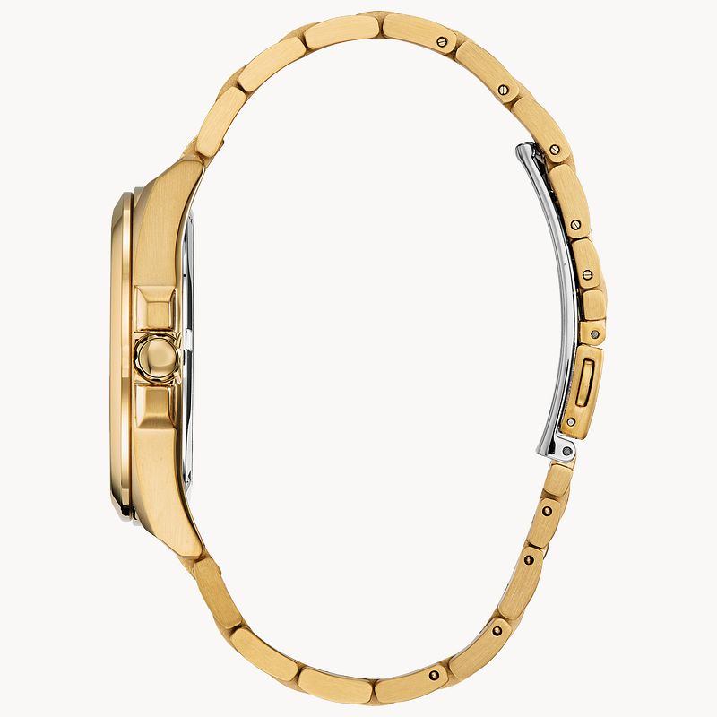 Citizen Corso Eco Drive Blue Dial Gold Stainless Steel Watch CITIZEN