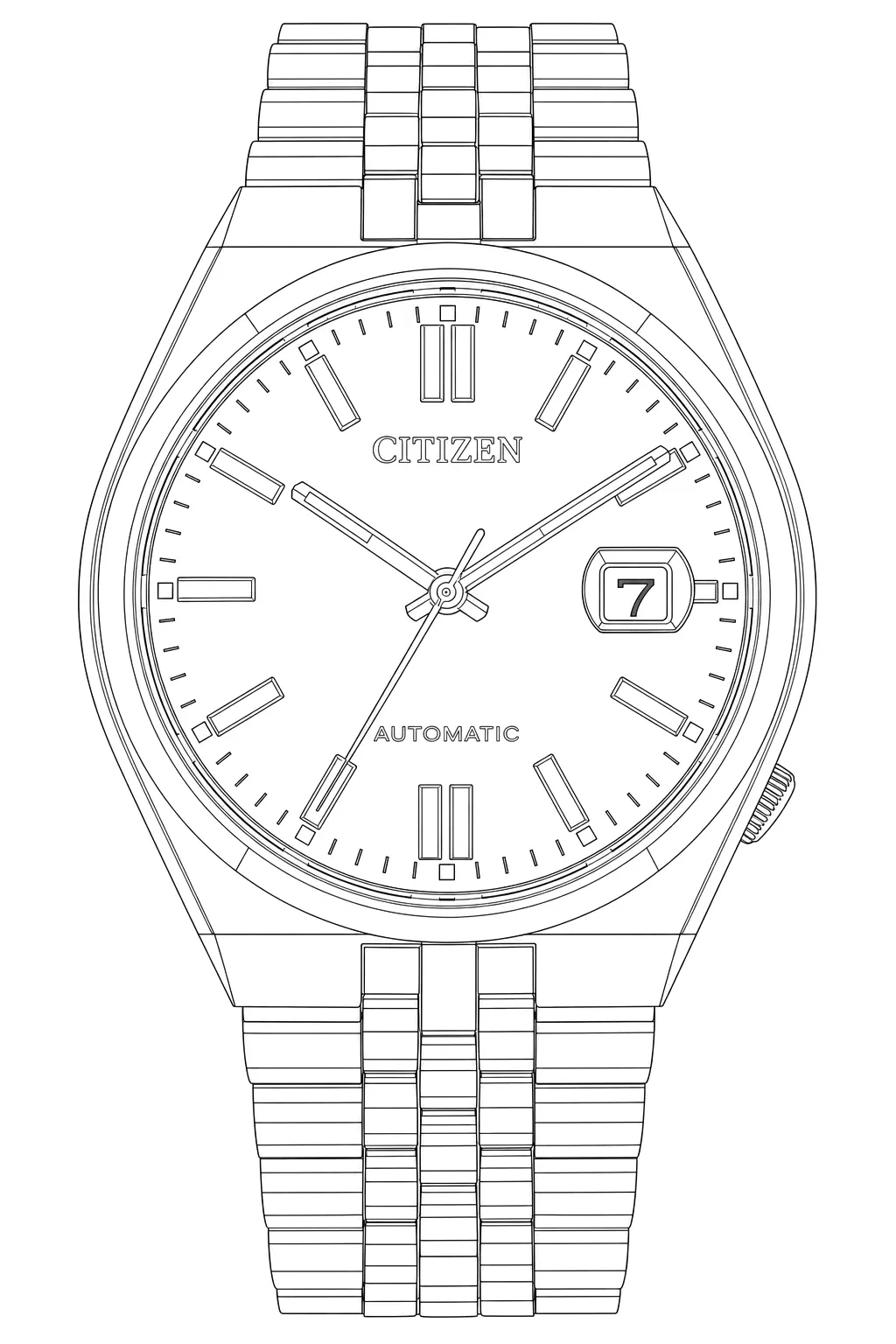 Watch technical diagram