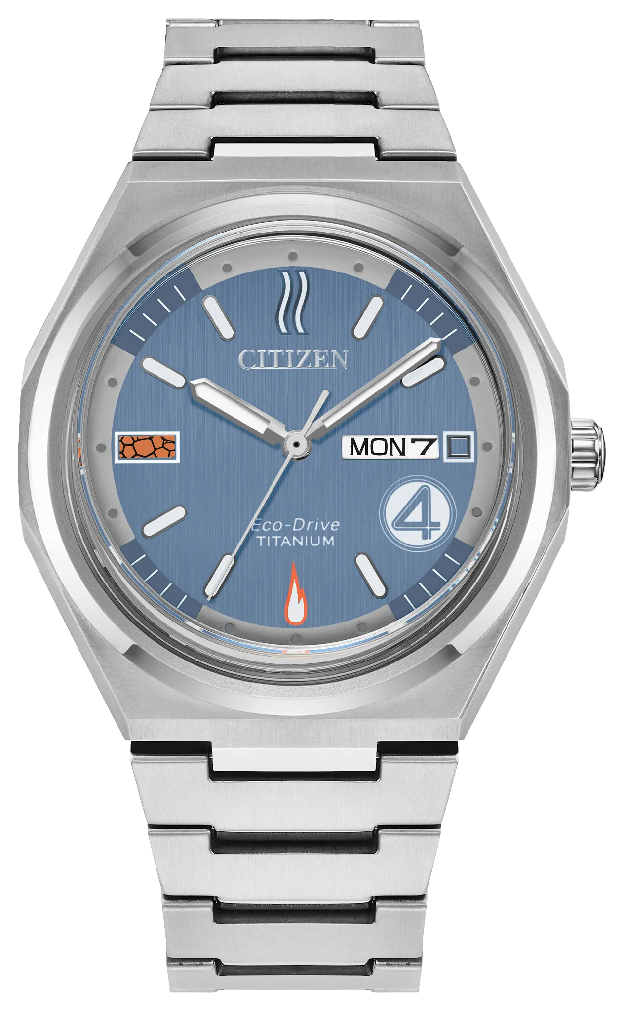au maison The Fantastic 4: First Steps Blue Dial Super Titanium Bracelet AW0131-66W