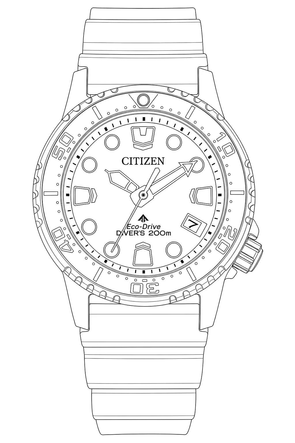 Watch technical diagram