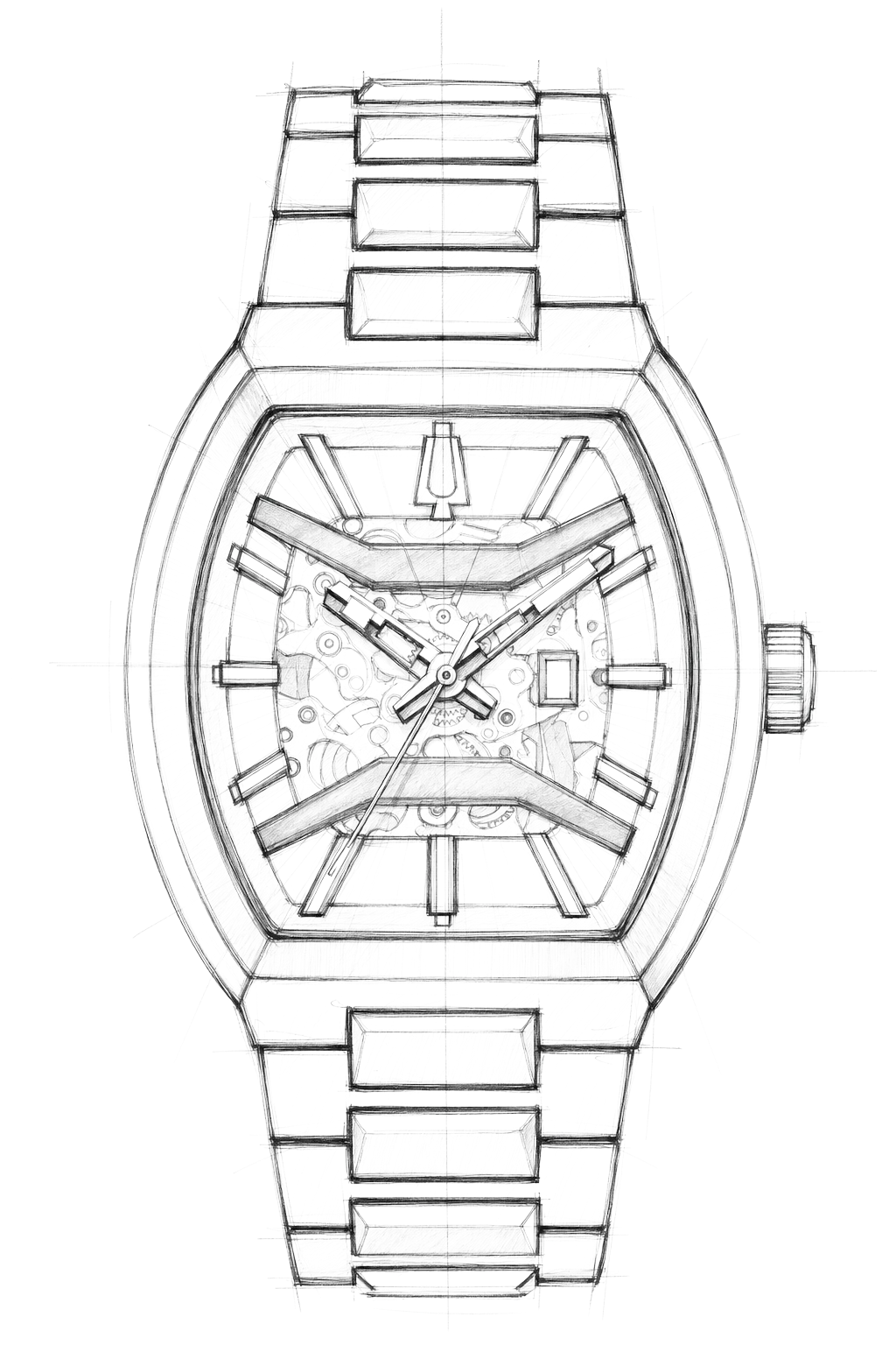 Watch technical diagram