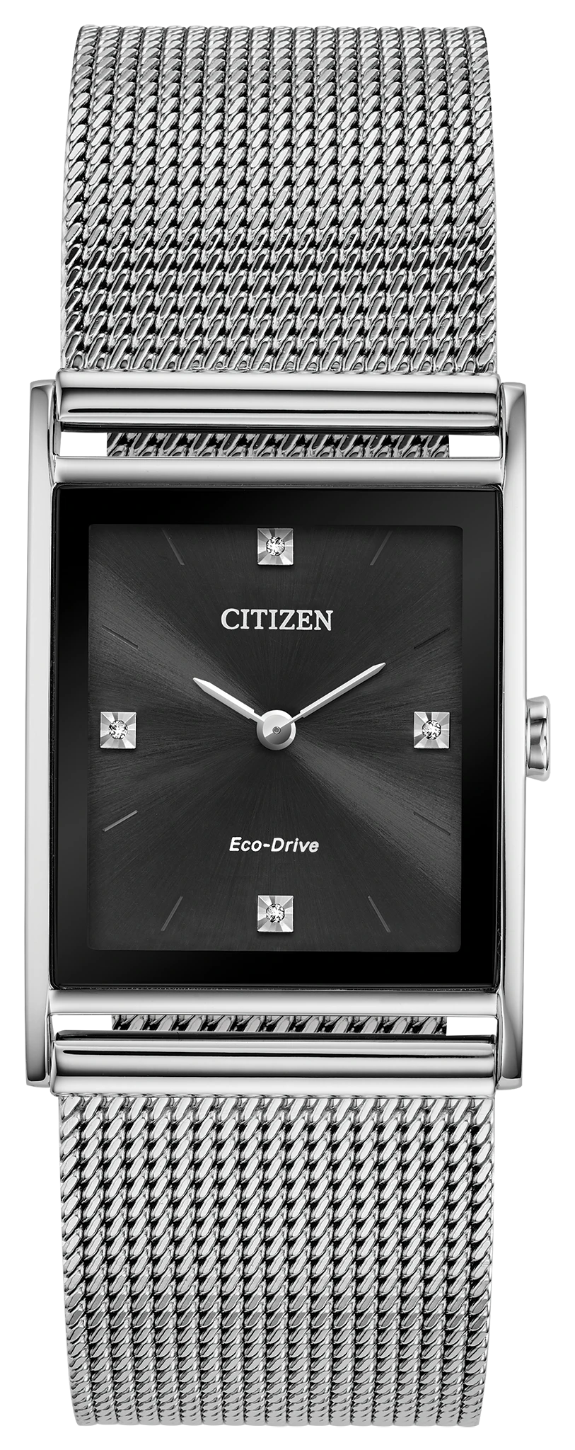 希少モデル B_ant Ventura 451 Steel Citizen Eco-Drive Men's Stiletto Silver-Tone Stainless Steel