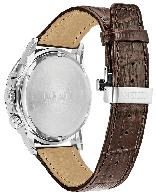 Calendrier Men s Eco Drive BU2020 29X Brown Leather Watch CITIZEN