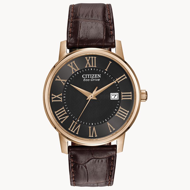 Corso Black Dial Leather Strap BM6759 03E CITIZEN