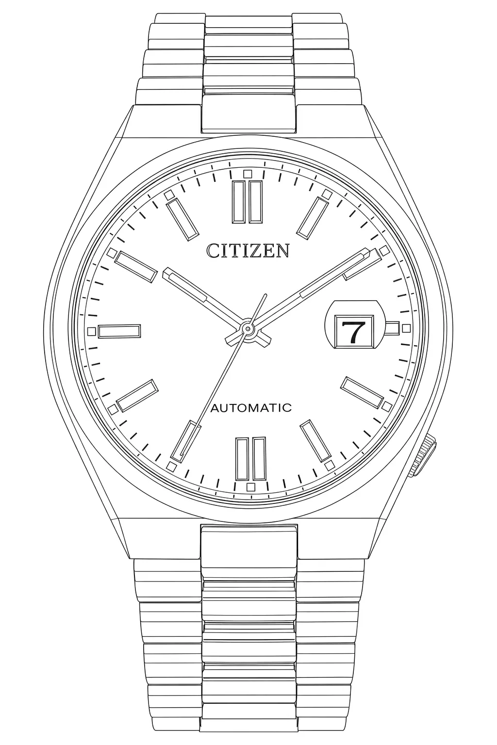 Watch technical diagram