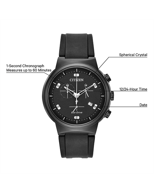 Paradex - Men's Eco-Drive AT2405-01E Black Chronograph Watch | CITIZEN