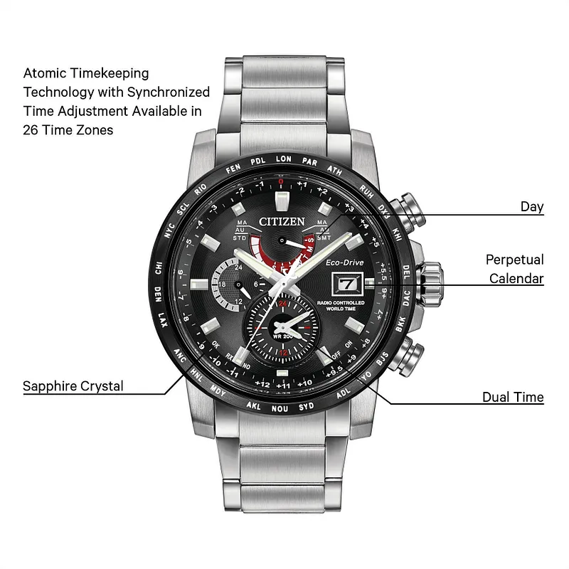 Time Zone How To Change Date On Citizen Eco Drive Watch Citizen
