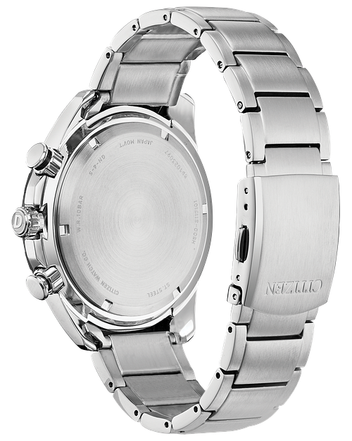 Citizen AR Eco Drive Blue Dial Stainless Steel Watch CITIZEN