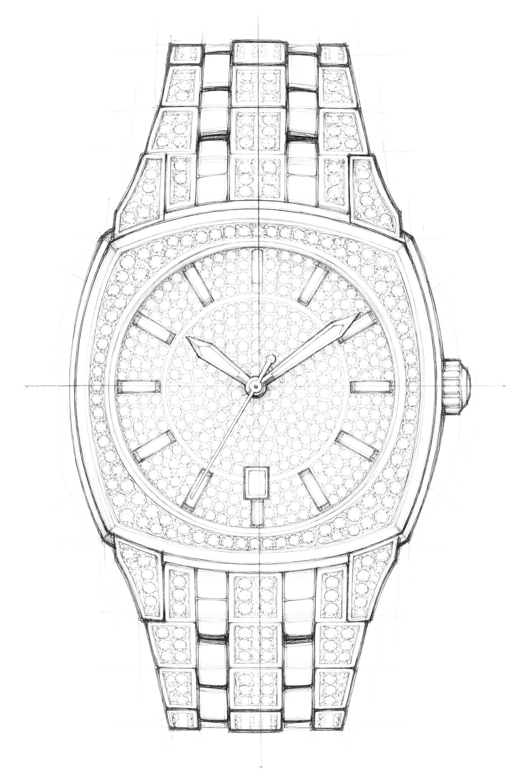 Watch technical diagram