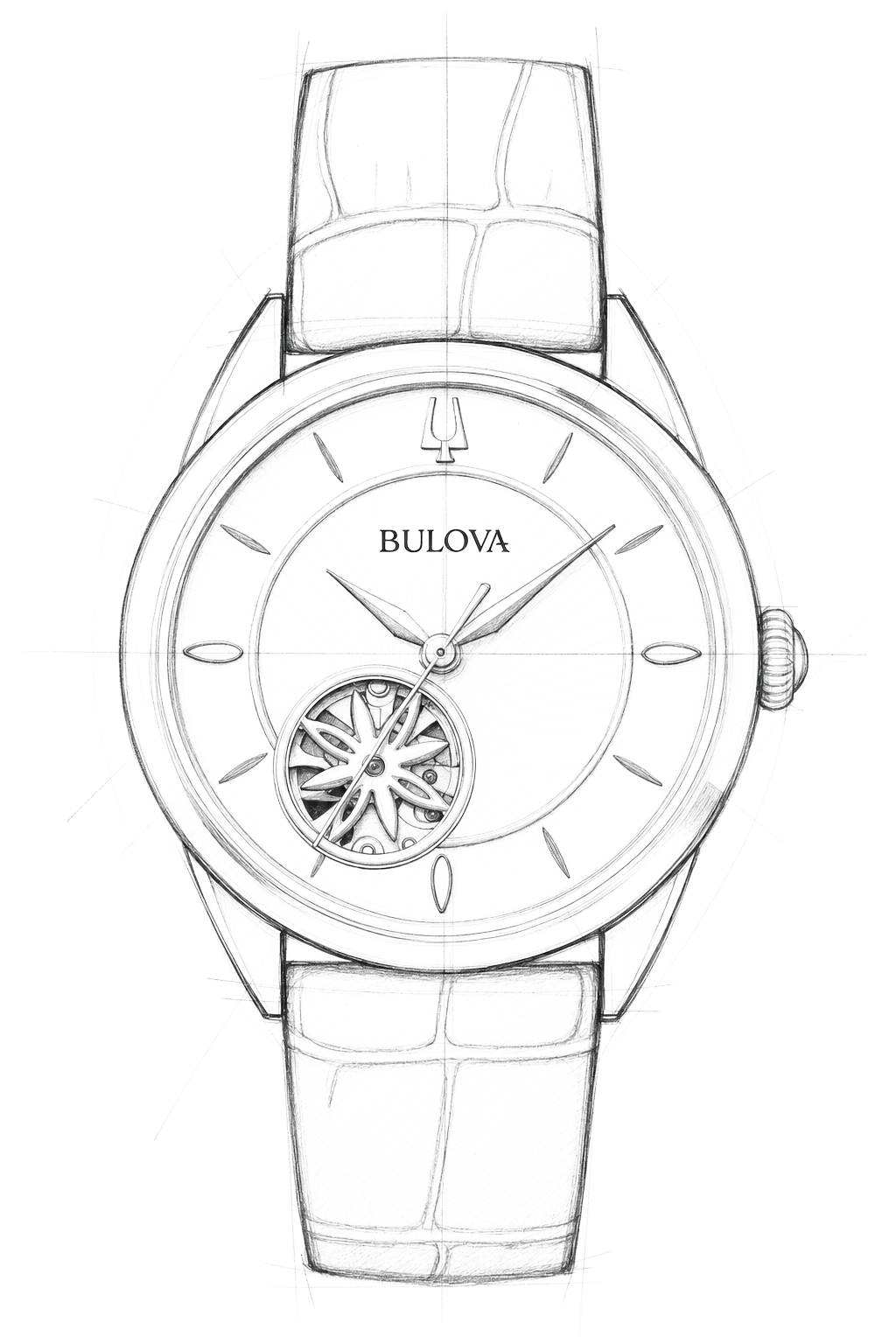 Watch technical diagram