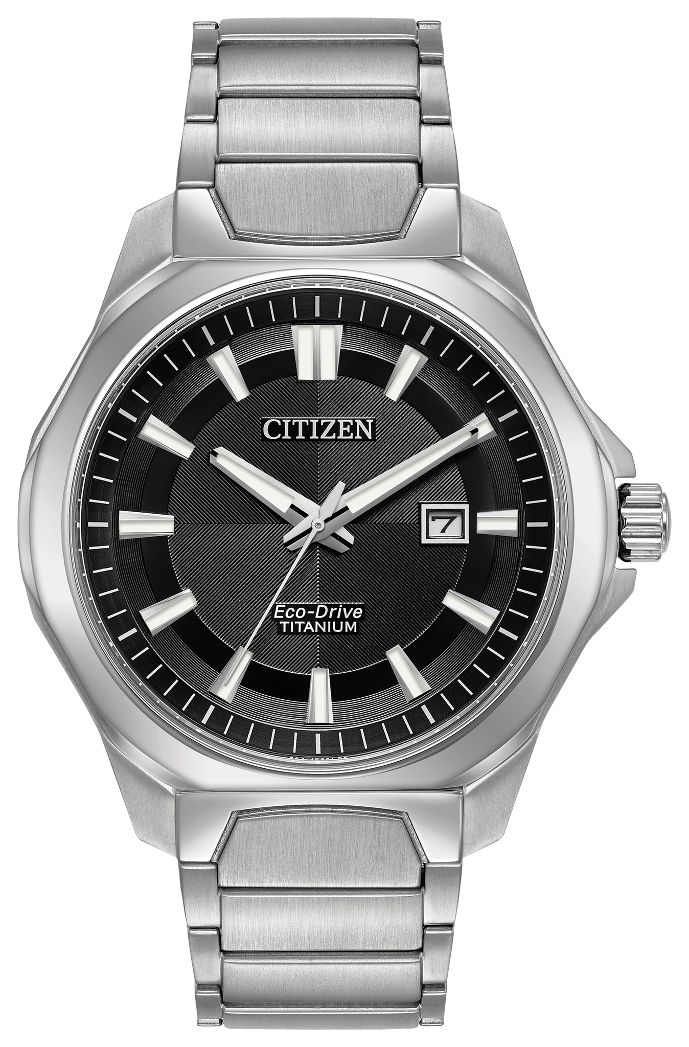 Chandler Black Dial Super Titanium Bracelet AW1540-88E | CITIZEN