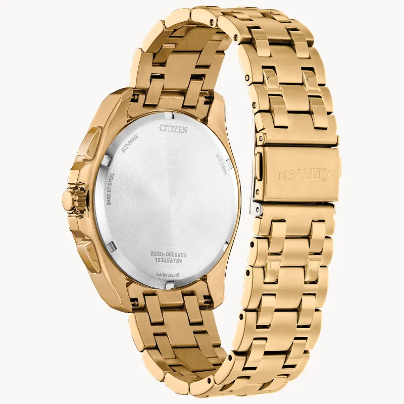 アナログ時計 Citizen Eco-Drive Classic Peyten Gold-Tone Watch CA4512-50E Peyten Black Dial Stainless Steel Bracelet CA4512-50E | CITIZEN