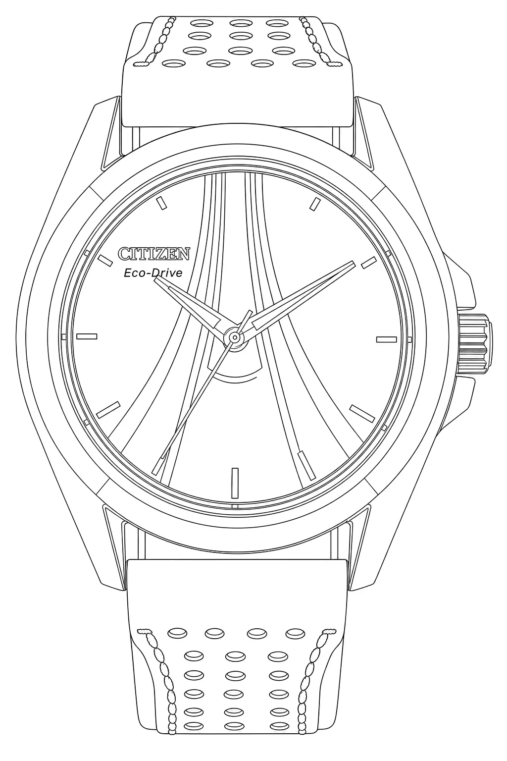 Watch technical diagram