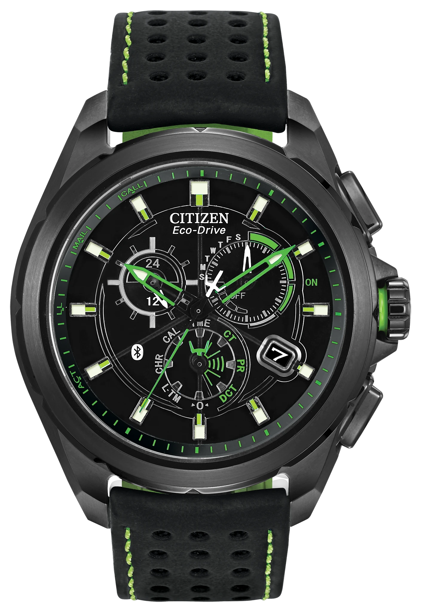 Proximity Black Dial Polyurethane Coated Leather Strap AT7035-01E