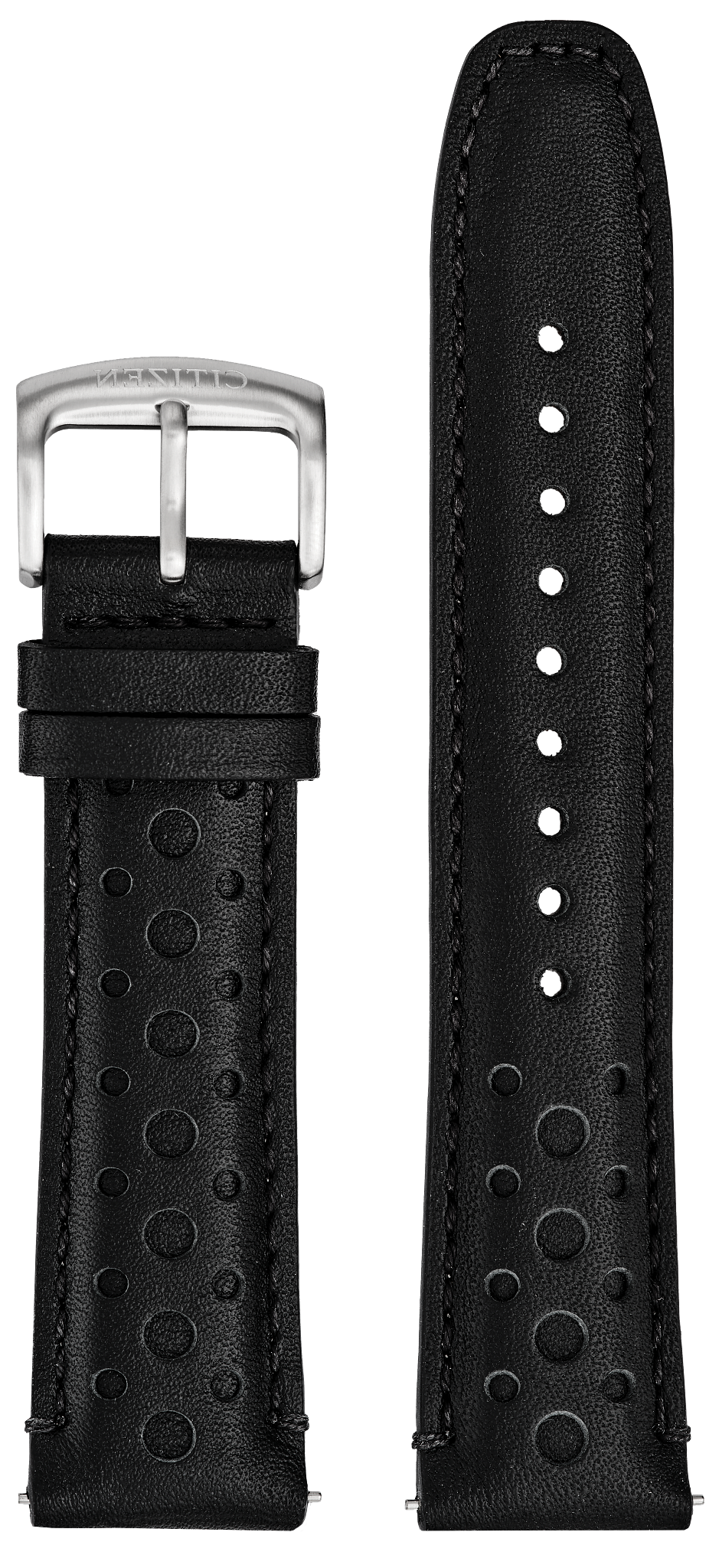 Black Leather Strap (22mm) image number NaN