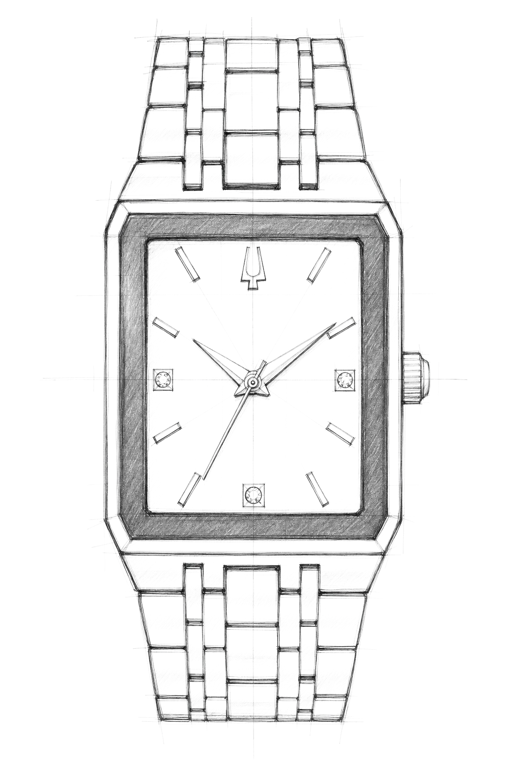 Watch technical diagram