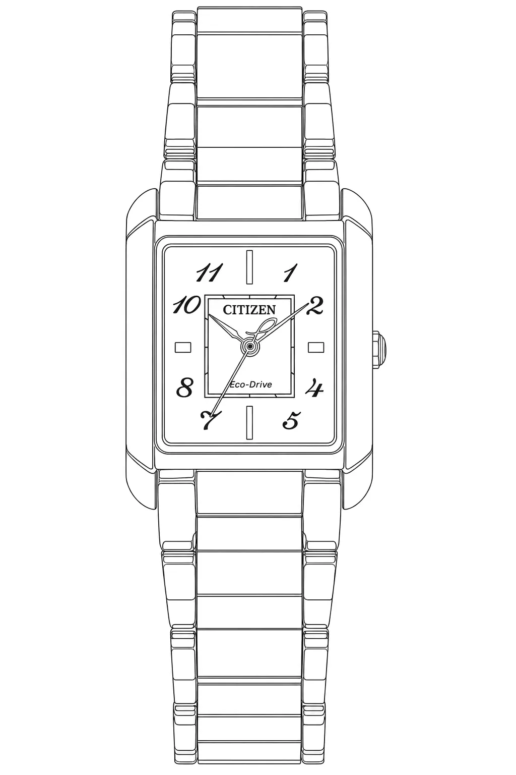 Watch technical diagram