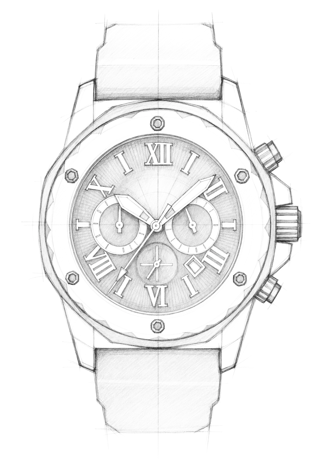 Watch technical diagram