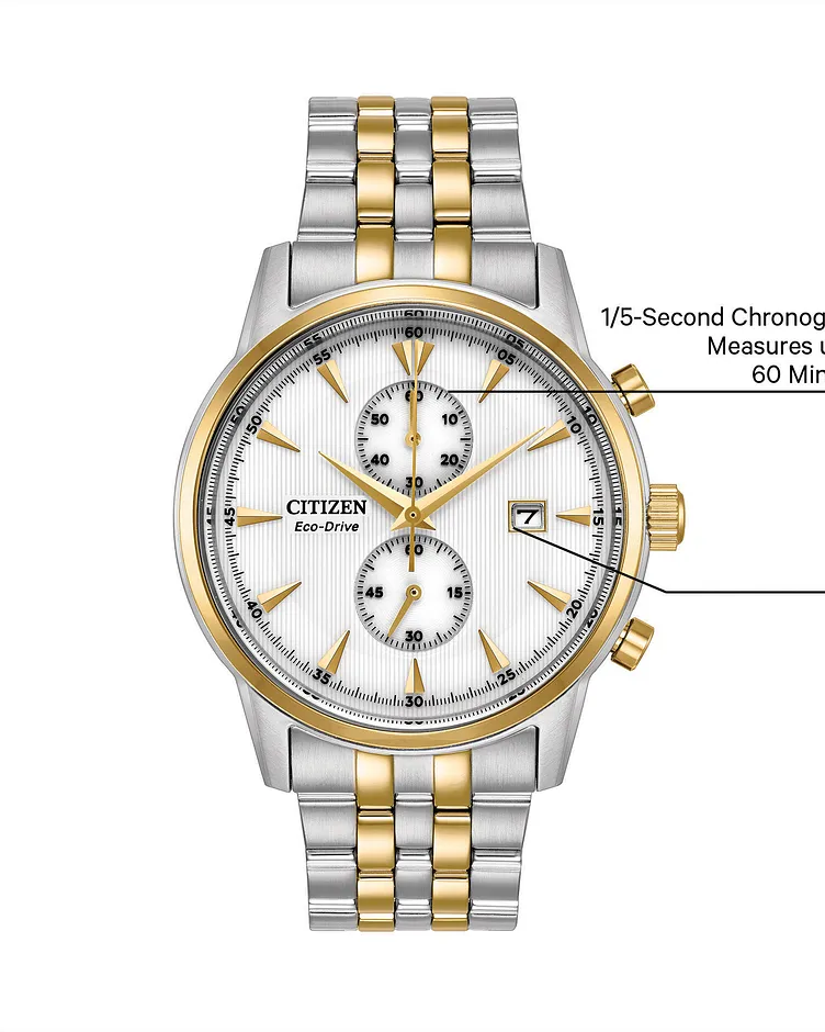Corso - Men's Eco-Drive CA7004-54A Chronograph Date Watch | CITIZEN Corso - Men's Eco-Drive CA7004-54A Chronograph Date Watch | CITIZEN