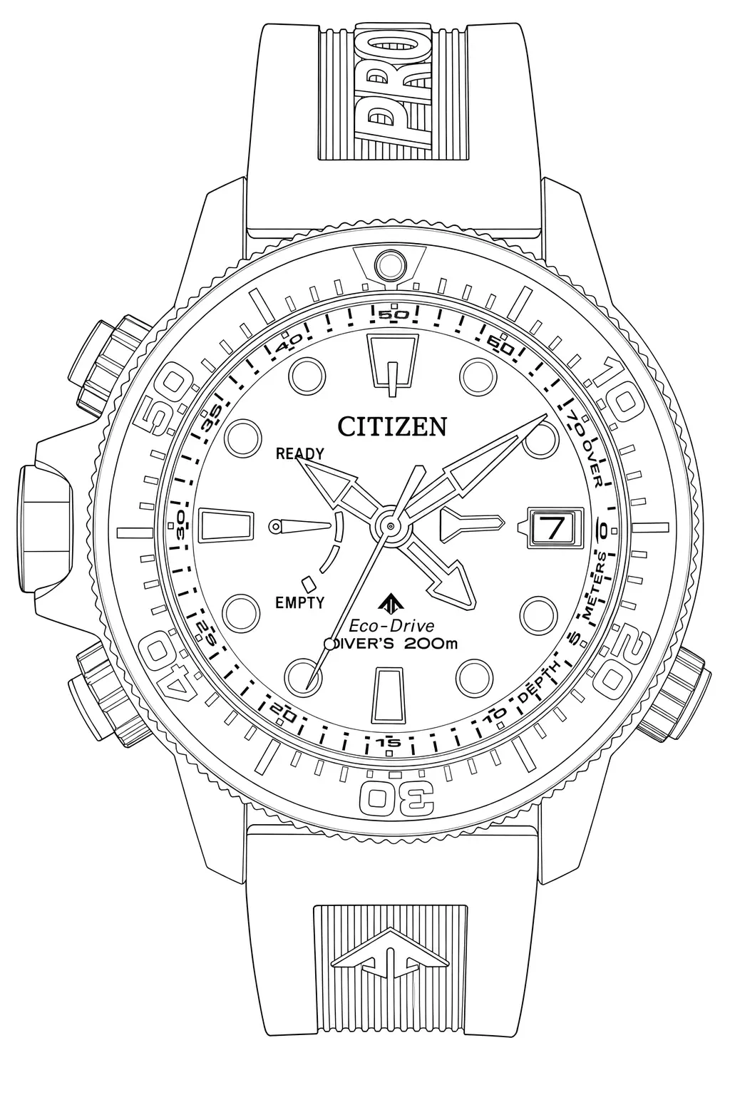 Watch technical diagram