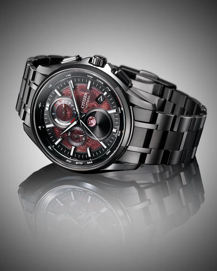 ATTESA Red Dial Super Titanium with DLC Coating Bracelet BY1005 ATTESA Red Dial Super Titanium with DLC Coating Bracelet BY1005