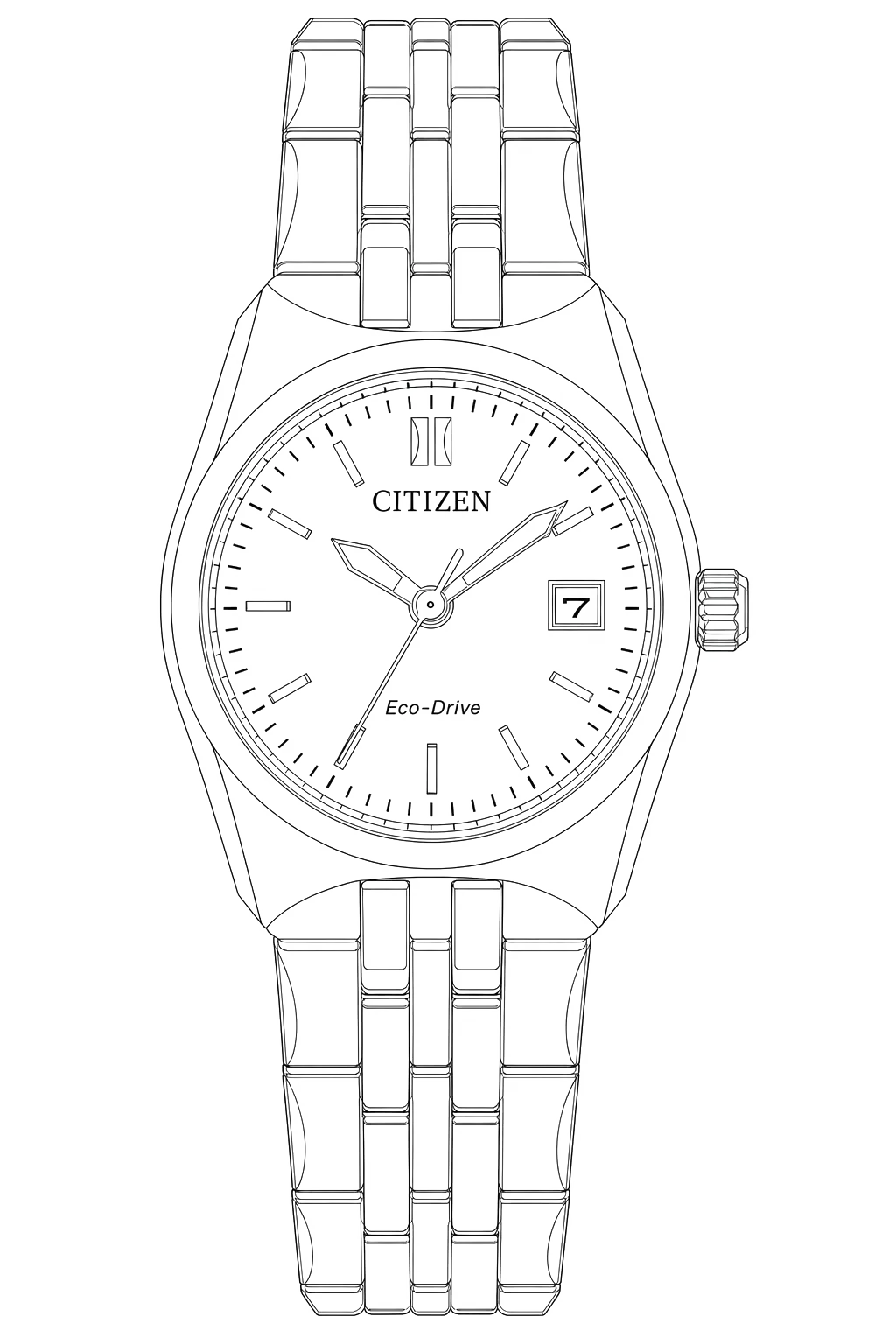 Watch technical diagram