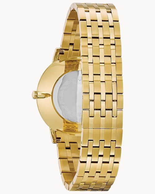 Bulova men's gold plated watch deals