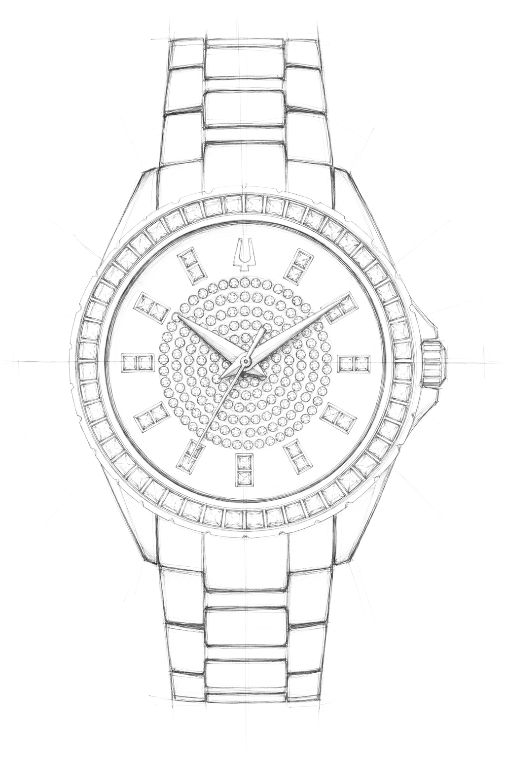 Watch technical diagram