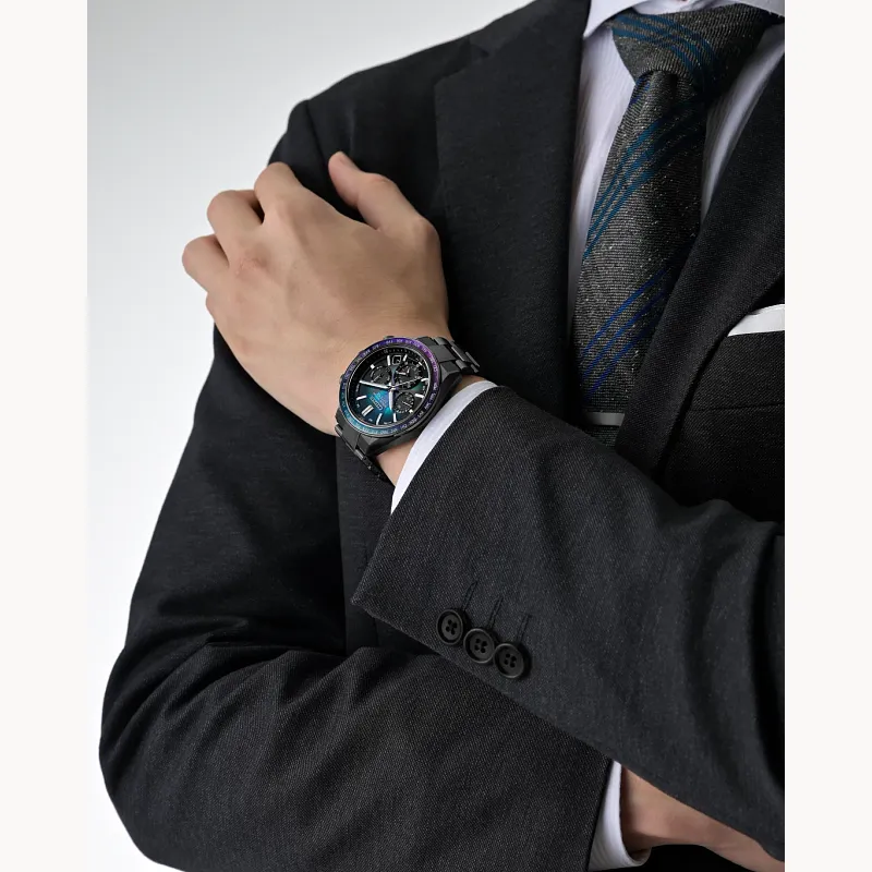ATTESA Blue Dial Super Titanium with DLC Coating Bracelet ATTESA Blue Dial Super Titanium with DLC Coating Bracelet