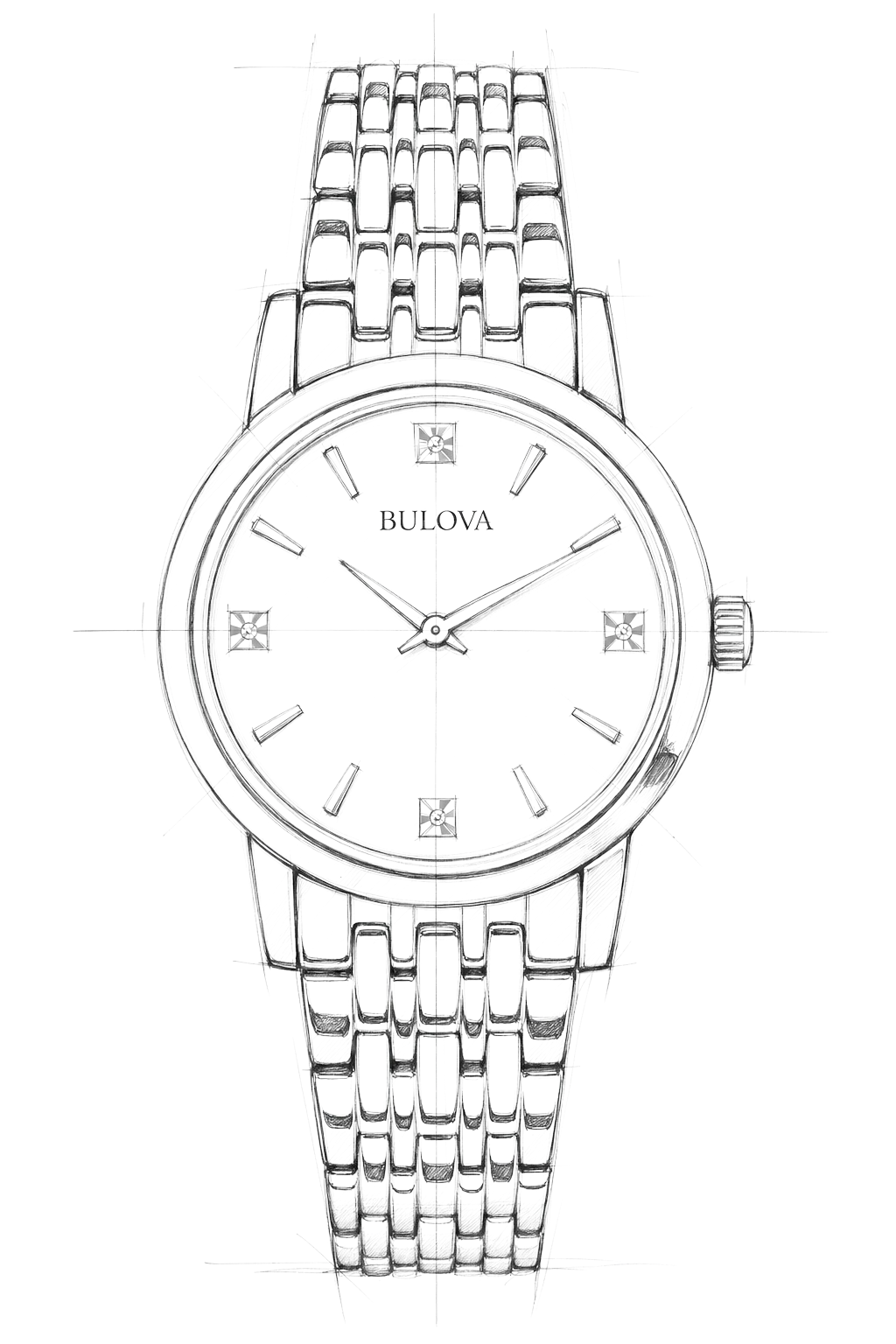 Watch technical diagram